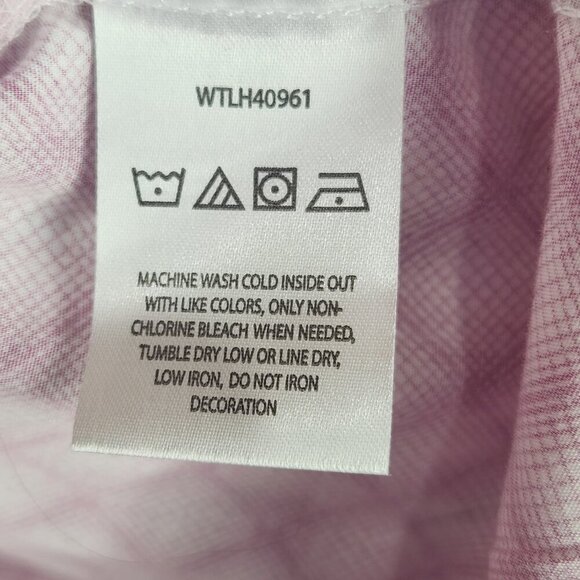 Wrangler Pearl Snap Shirt Women's 3XL Pink Breast Cancer Awarness Geometric - Picture 8 of 8